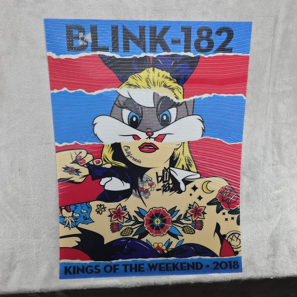Blink-182 Las Vegas VIP Residency 2018 3D Lenticular Poster ( Damage)‎